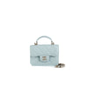 Chanel Flap Coin Purse with Chain in Lambskin Light Blue