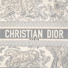 Dior Book Tote Toile de Jouy Reverse Embroidery Small Gray