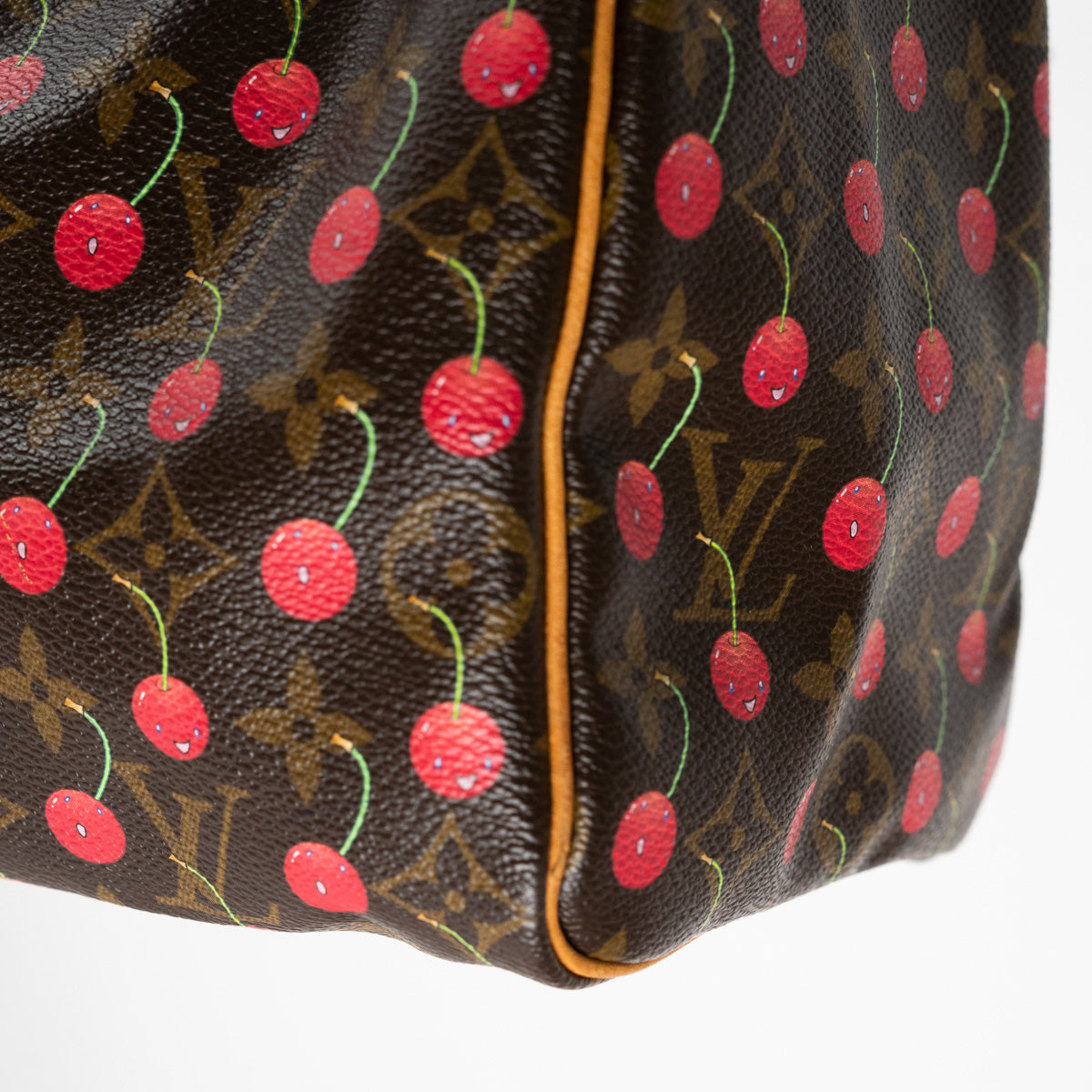 Louis Vuitton Monogram Cherry Speedy 25 Brown Leather ref.659225