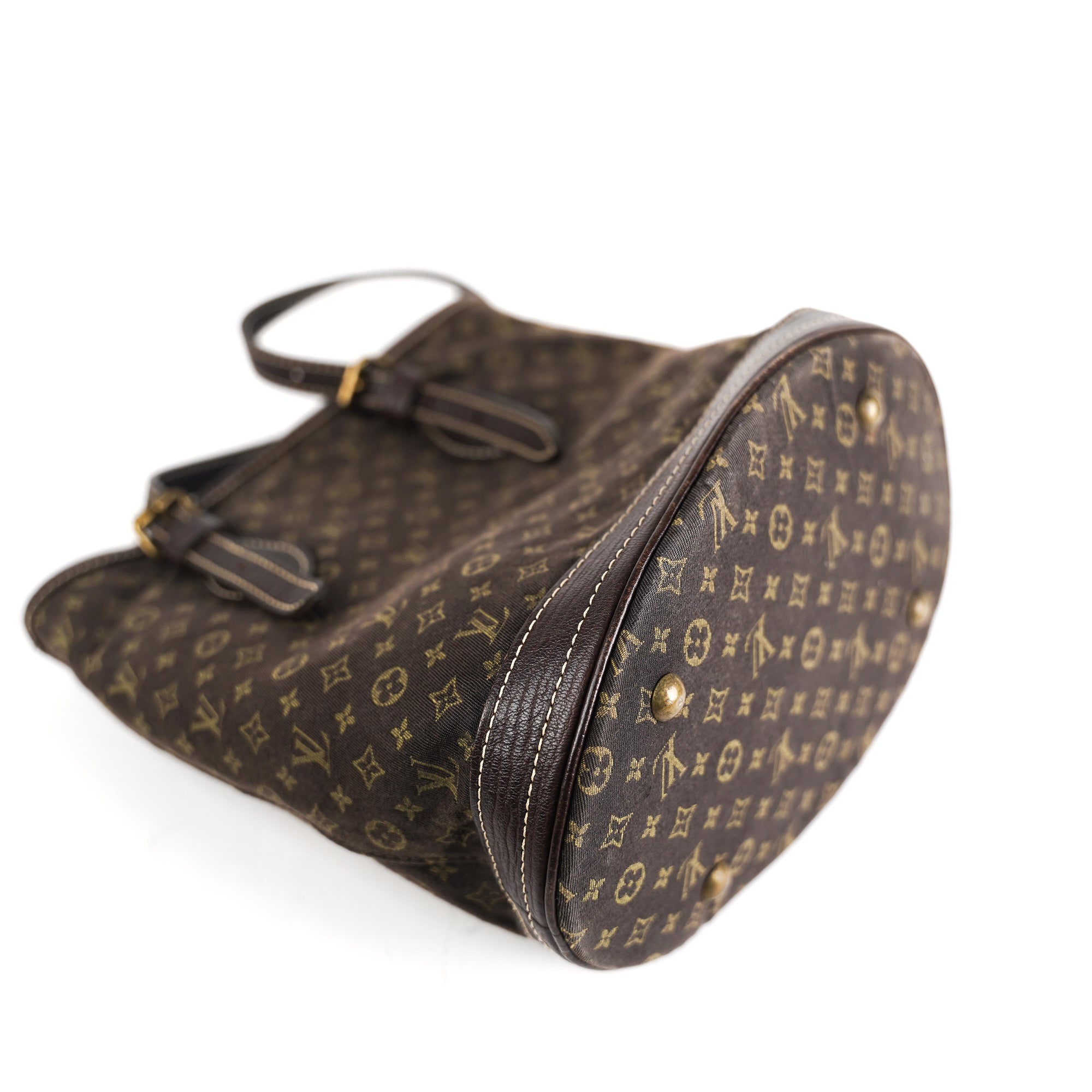 Louis Vuitton Bucket bag Brown Cloth ref.192926 - Joli Closet