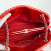 Chanel Mademoiselle Red Lambskin Leather Shoulder Bag