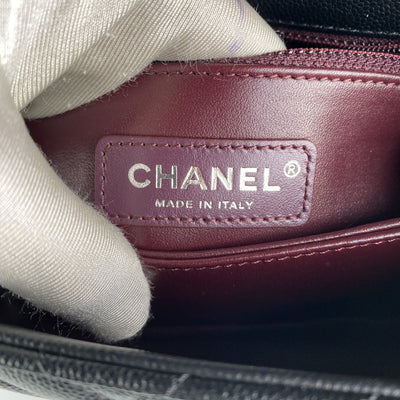 Chanel Caviar Coco Handle Bag Black