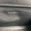 Chanel Chevron Clutch Caviar Bag Black