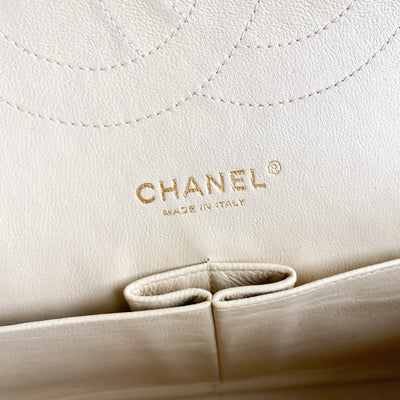 Chanel Jumbo Caviar Double Flap Bag Beige Clair