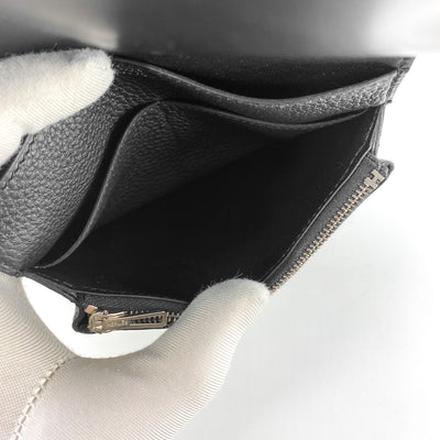 Hermes Compact Dogon Wallet Black