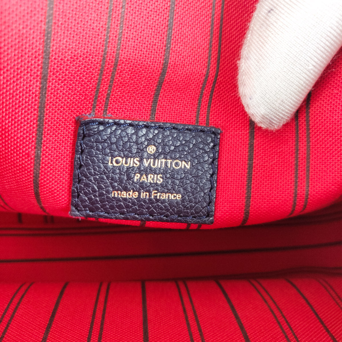 Louis Vuitton Metallic Empreinte Monogram Giant Pochette Metis Navy Nacre