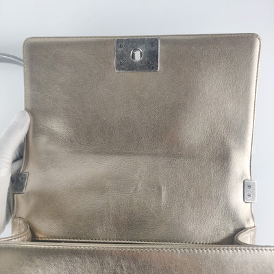 Chanel Le Boy Metallic Iridescent Bag Bicolour