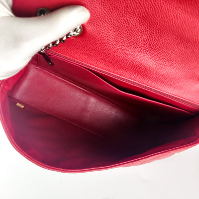 Chanel Jumbo Single Flap Bag Red