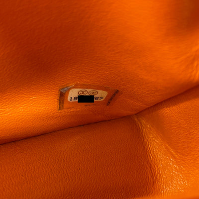 Chanel Quilted Patent Rectangular Mini Orange