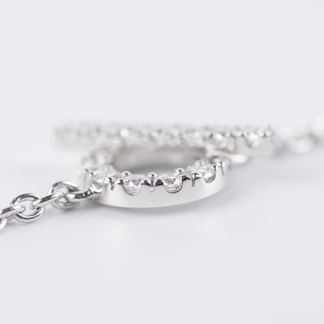 Hermes finess white gold bracelet SH THE PURSE AFFAIR