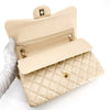 Chanel Quilted Lambskin Jumbo Classic Double Flap Beige