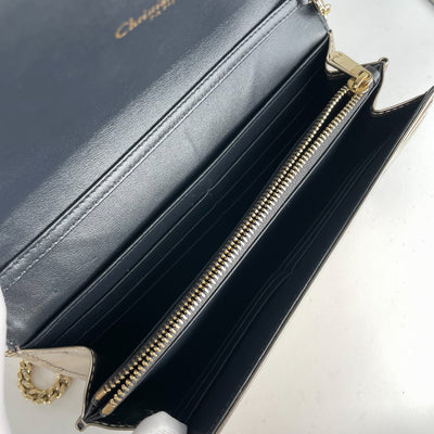 Dior Diorama Wallet On Chain WOC Champagne