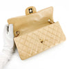 Chanel Quilted Lambskin East West Flap Beige