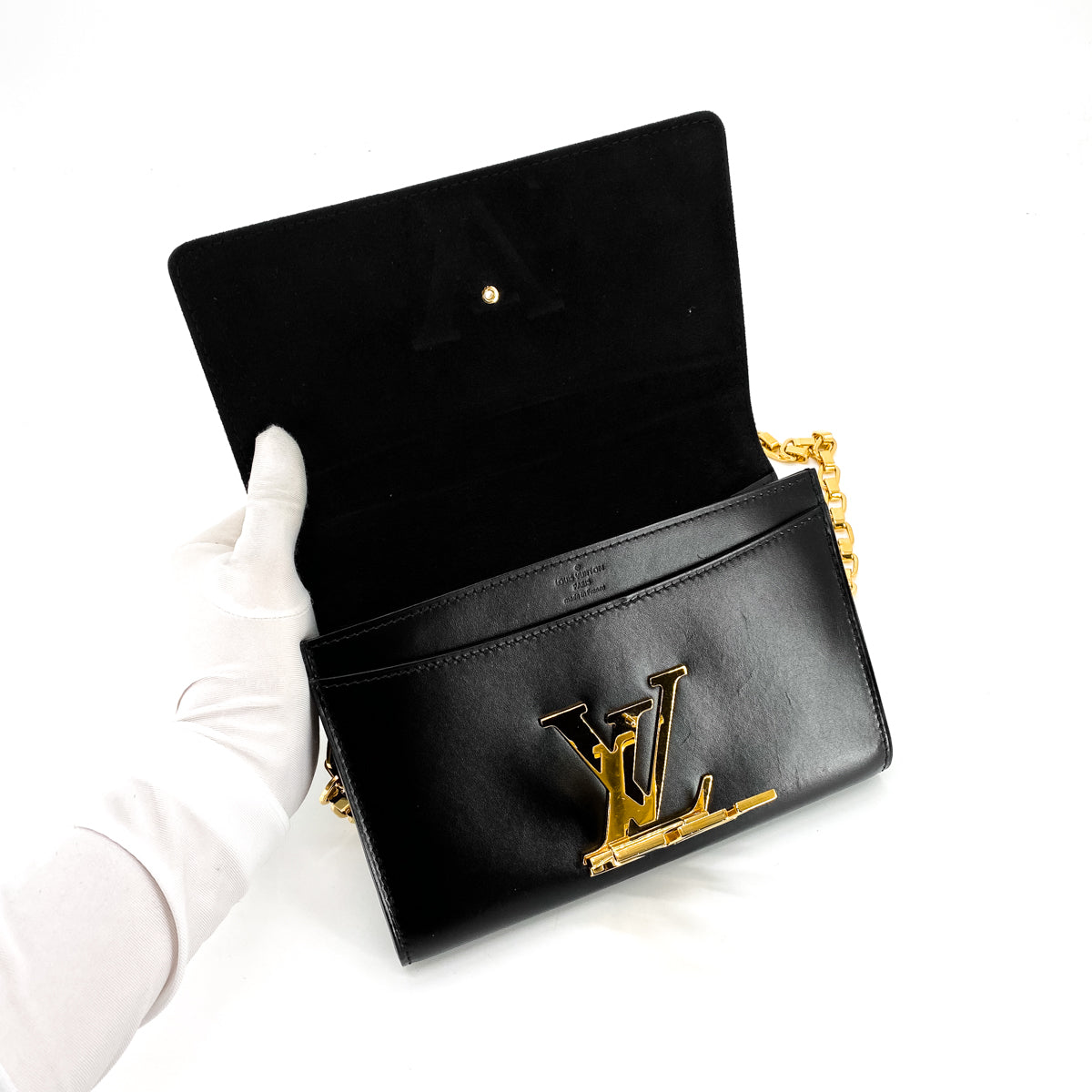 Louis Vuitton Chain Louise GM Black - THE PURSE AFFAIR