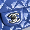 Chanel Quilted Patent Leather Mini Blue with purple undertone