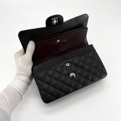 Chanel Quilted Caviar Small Classic Flap Black