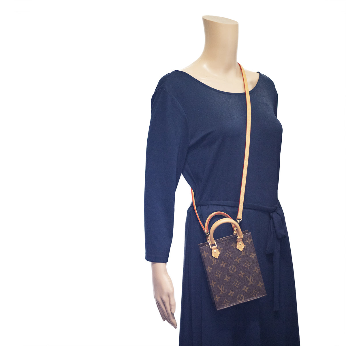 Louis Vuitton Black Jacquard Petit Sac Plat Cloth ref.801974 - Joli Closet