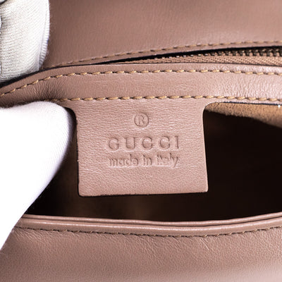 Gucci Marmont Small Matelassé Shoulder Bag Nude