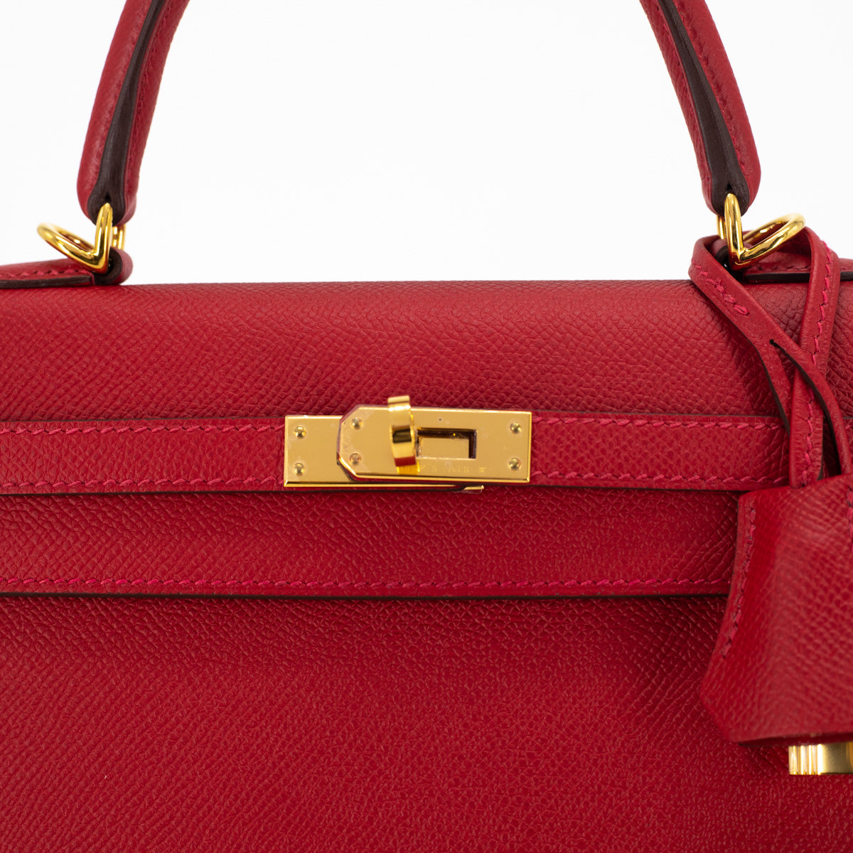 Hermes, Kelly Sellier Bag 25 in Rouge Casaque, signal re…