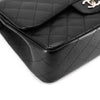 Chanel Quilted Caviar Jumbo Classic Double Flap Black