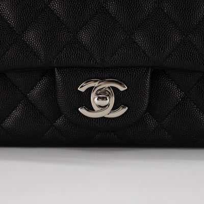 Chanel Caviar Rectangular Mini Black