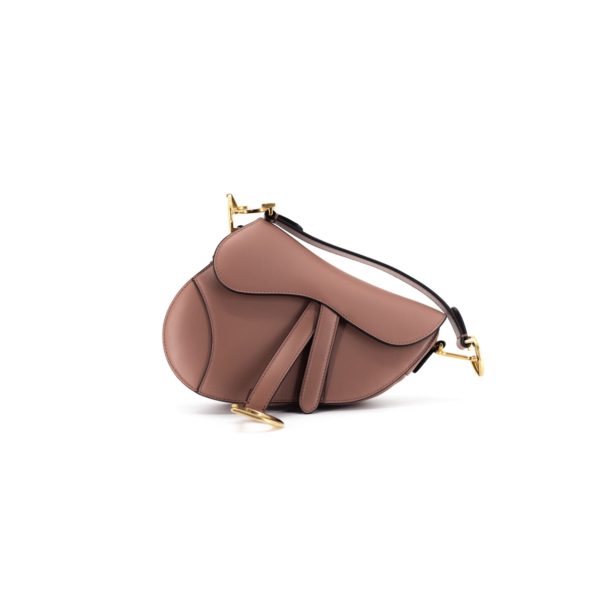 Dior Mini Saddle Bag Rose Taupe - THE PURSE AFFAIR
