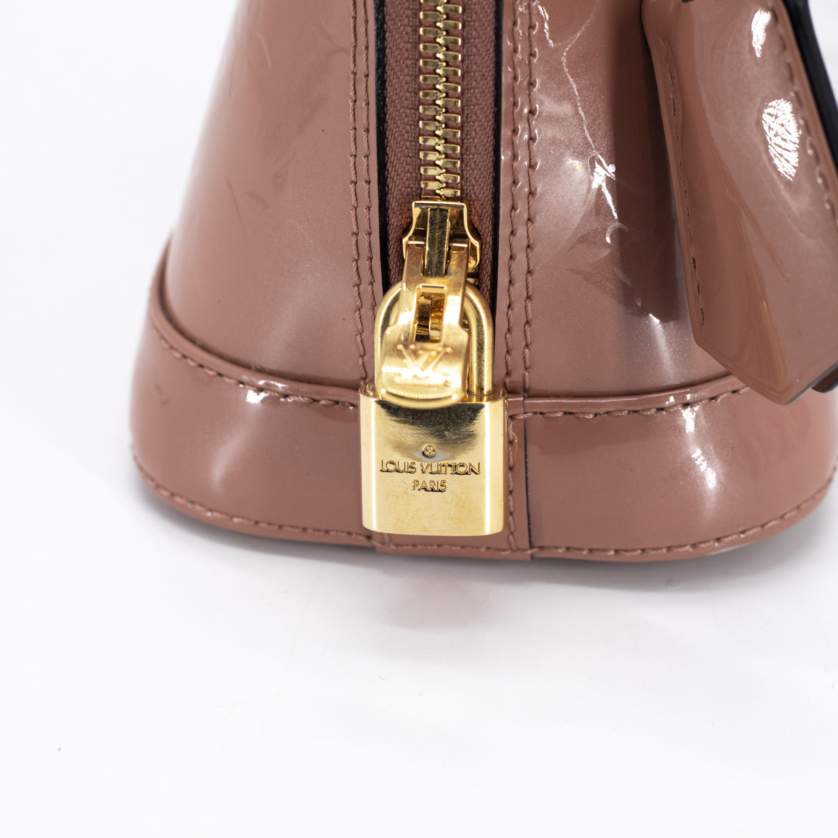 Louis Vuitton Rose Velours Monogram Vernis Alma BB Bag – The Closet