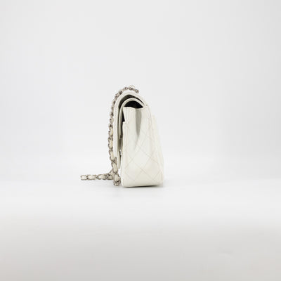 Chanel Quilted Caviar Medium/Large Classic Flap White