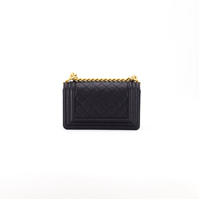 Chanel Quilted Small Boy Black