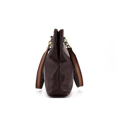 Chanel Vintage Shoulder Bag Brown