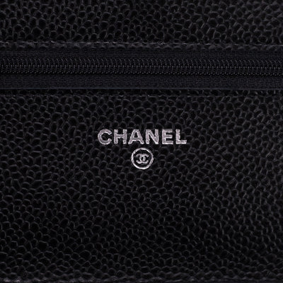 Chanel Quilted Wallet On Chains WOC Black