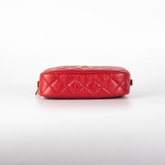 Chanel Quilted Calfskin 2.55 Reissue Mini Camera Bag Red