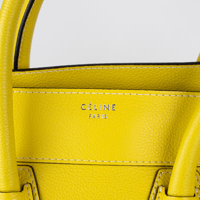 Celine Mini Luggage Bag Yellow - THE PURSE AFFAIR