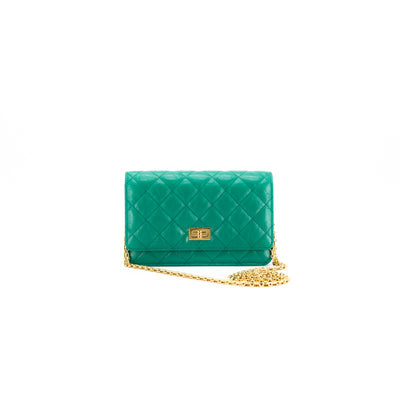 Chanel Reissue Wallet on Chain Emerald Green