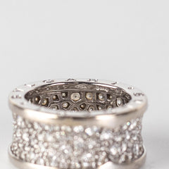Bvlgari Diamond B.zero.1 White Gold Ring Size 51