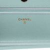 Chanel Caviar WOC Wallet On Chain Tiffany Blue