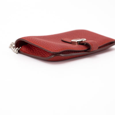 Hermes Dogon Compact Wallet Red - T Stamp