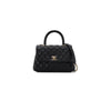 Chanel Quilted Caviar Small Coco Handle Black