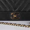 Chanel Chevron Wallet On Chain Black