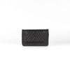 Chanel Chevron Wallet On Chain Black