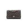 Chanel Quilted Caviar Jumbo Double Flap Classic Grey