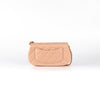 Chanel Quilted Clutch With Chain Beige/Dusty Pink