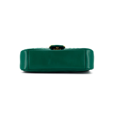 Gucci Marmont Small Matelassé Shoulder Bag Green