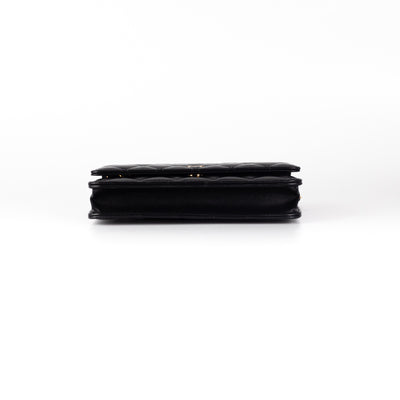 Chanel Quilted Lambskin WOC Wallet on Chain Black (2021 - Without Serial Code Sticker)