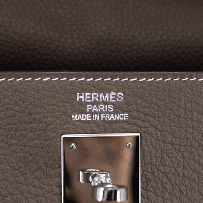 Hermes Kelly 35 Etoupe - [Q] Stamp