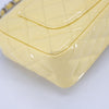 Chanel Quilted Patent Rectangular Mini Yellow