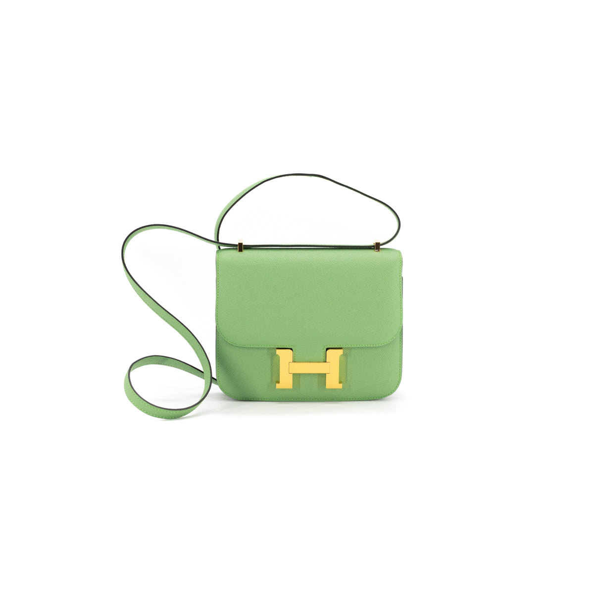 Hermes Constance Mini Vert Criquet Epsom Y Stamp - THE PURSE AFFAIR