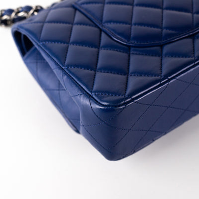 Chanel Quilted Medium/Large Classic Flap Deep Blue