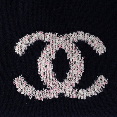 Chanel Knit Sweater Size 36 Navy