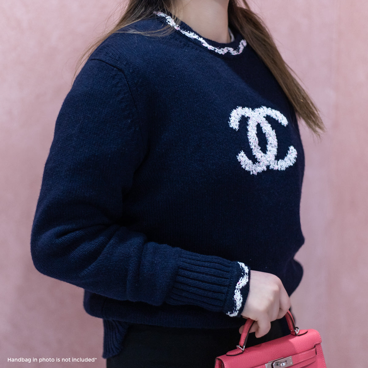 Chanel Knit Sweater Size 36 Navy - THE PURSE AFFAIR